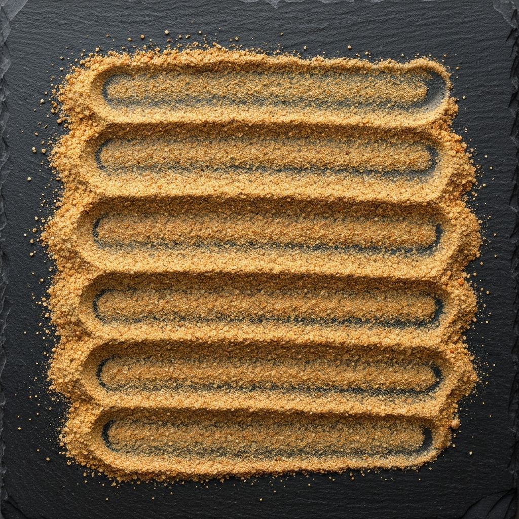 Date powder texture overhead view